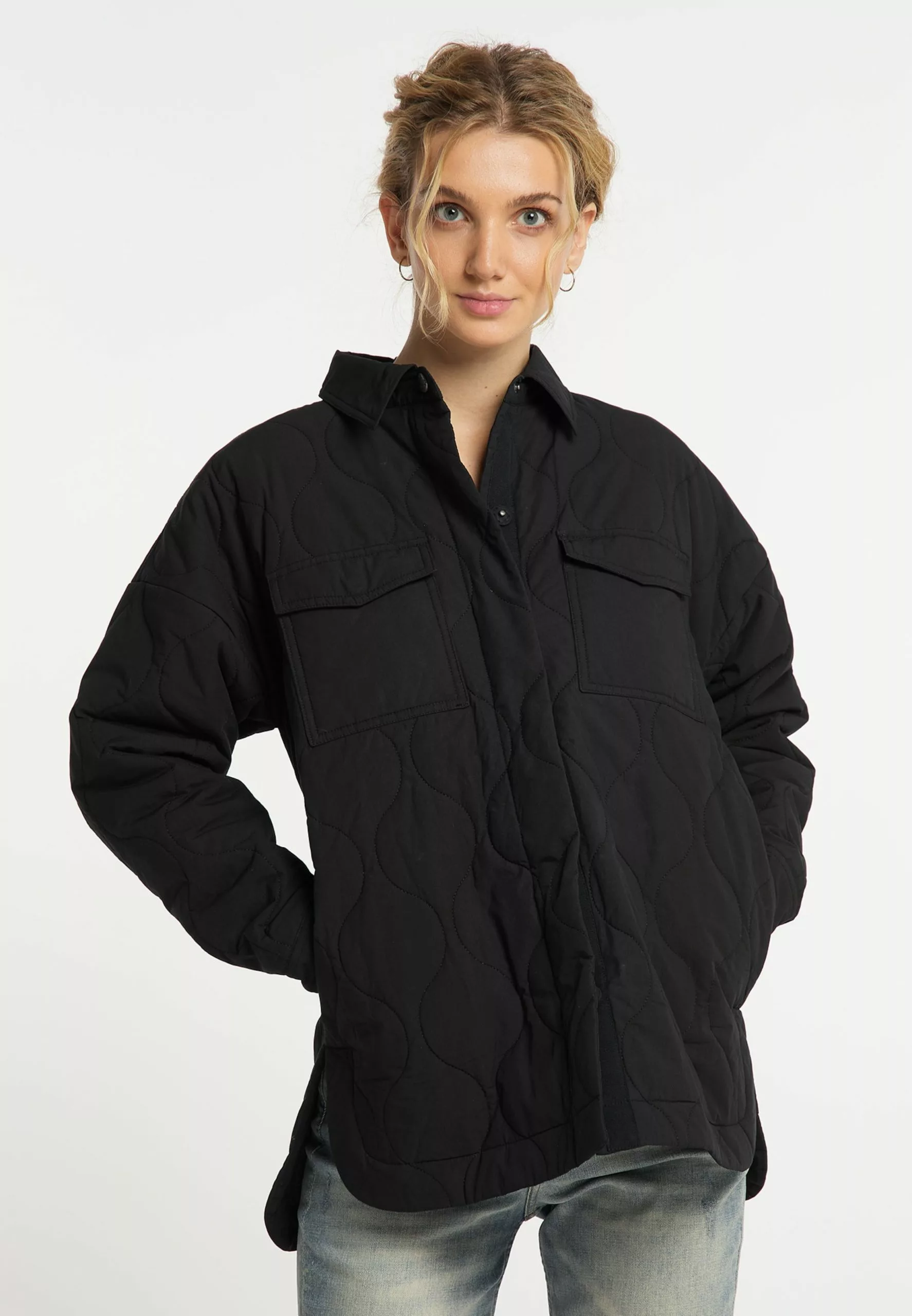 DreiMaster Vintage Vestes De Mi-saison Veste Mi-saison Femme Noir 2 DreiMaster Vintage Vestes De Mi-saison Veste Mi-saison Femme Noir – Image 2