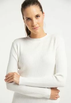 Pulls Basiques Pull-over Femme Blanc Cassé -Magasin Vintage Dreimaster 37893a0d1813481922e2cd9a6ad35655