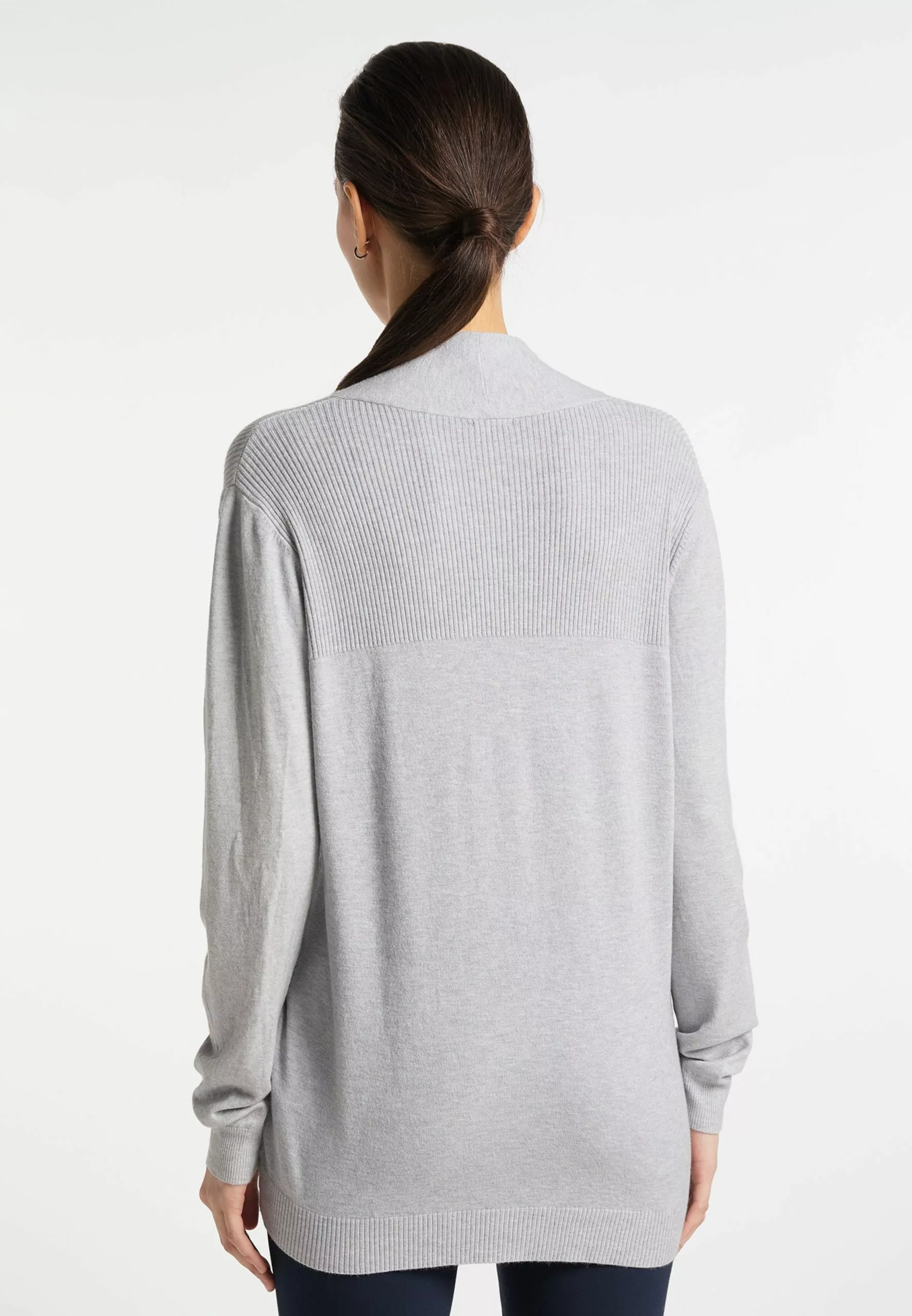 Gilets Cardigan Femme Gris Chiné 3 Gilets Cardigan Femme Gris Chiné – Image 3