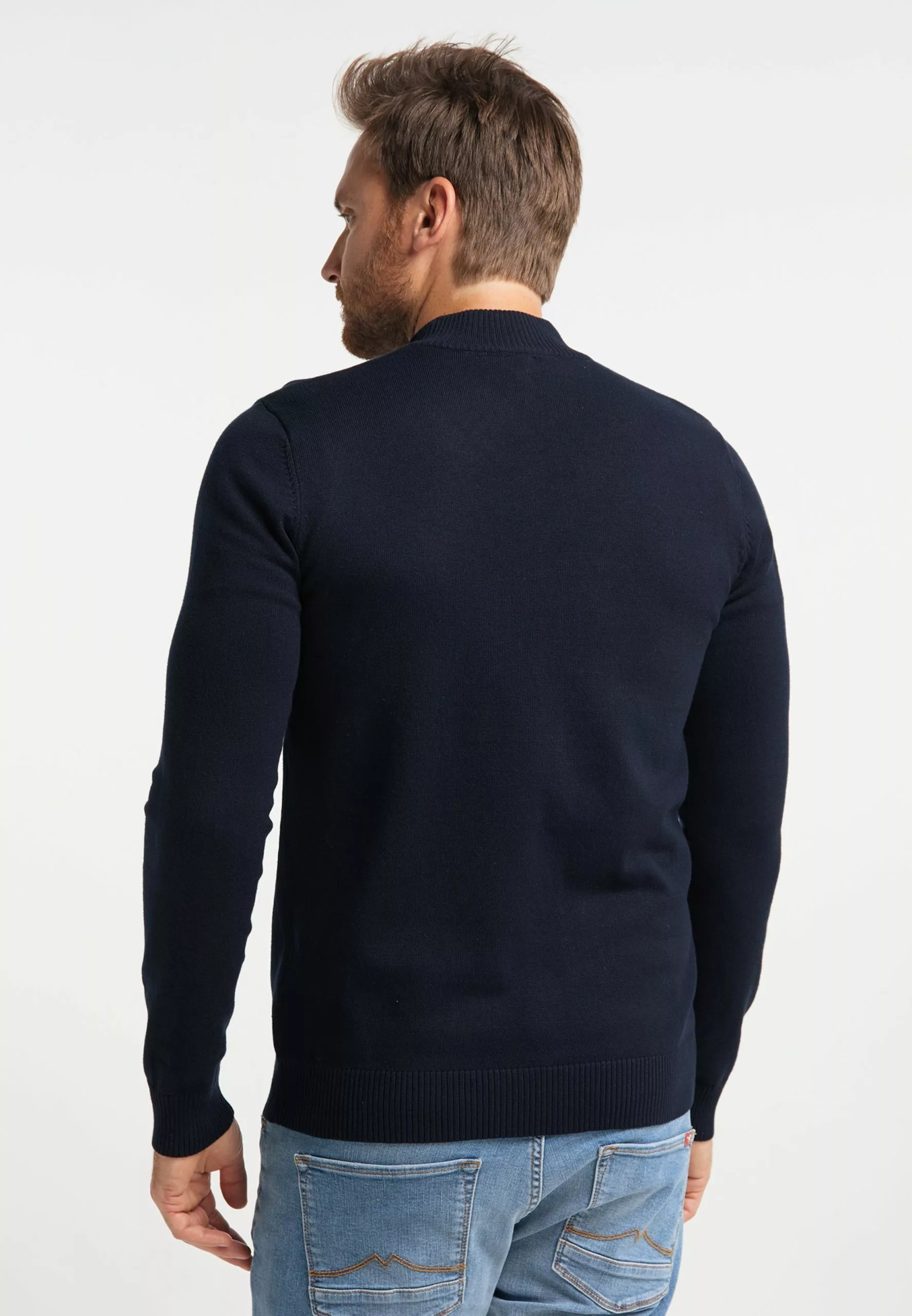 Pulls à Col Roulé Pull-over Homme Bleu Foncé 3 Pulls à Col Roulé Pull-over Homme Bleu Foncé – Image 3
