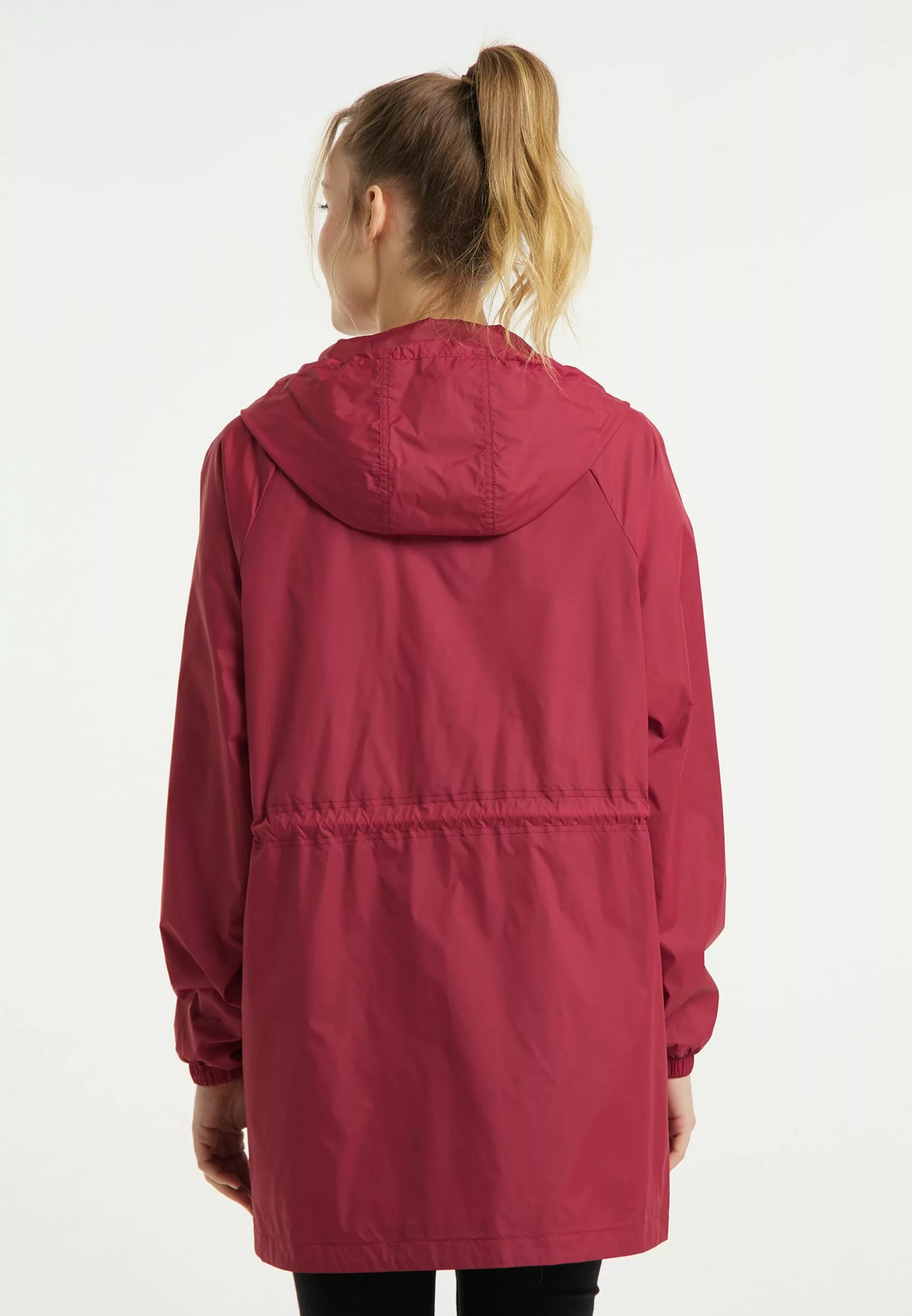 Parkas Parka Mi-saison Femme Rouge 3 Parkas Parka Mi-saison Femme Rouge – Image 3