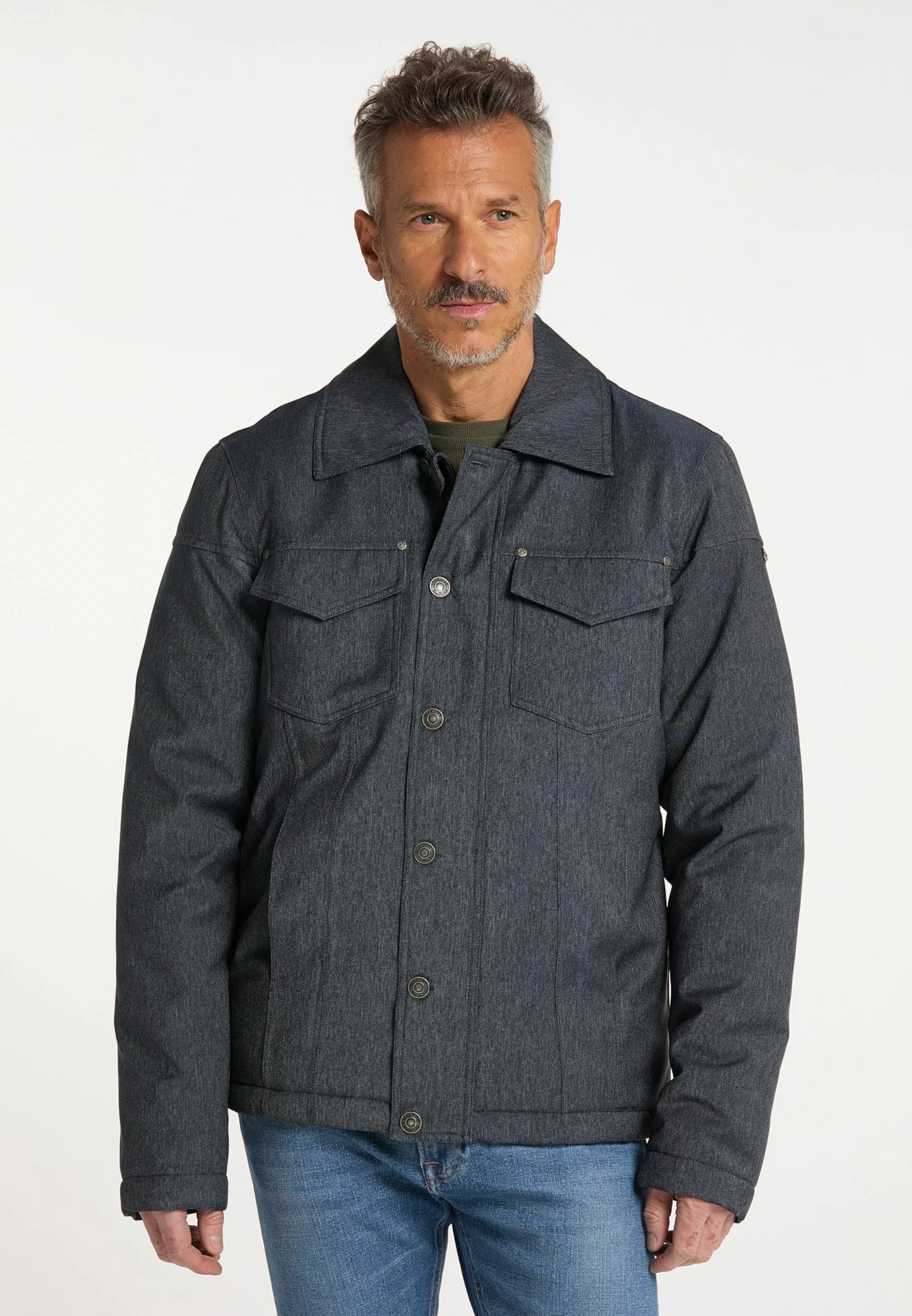 DreiMaster Vintage Vestes Dhiver Veste D’hiver Homme Bleu 2 DreiMaster Vintage Vestes Dhiver Veste D’hiver Homme Bleu – Image 2