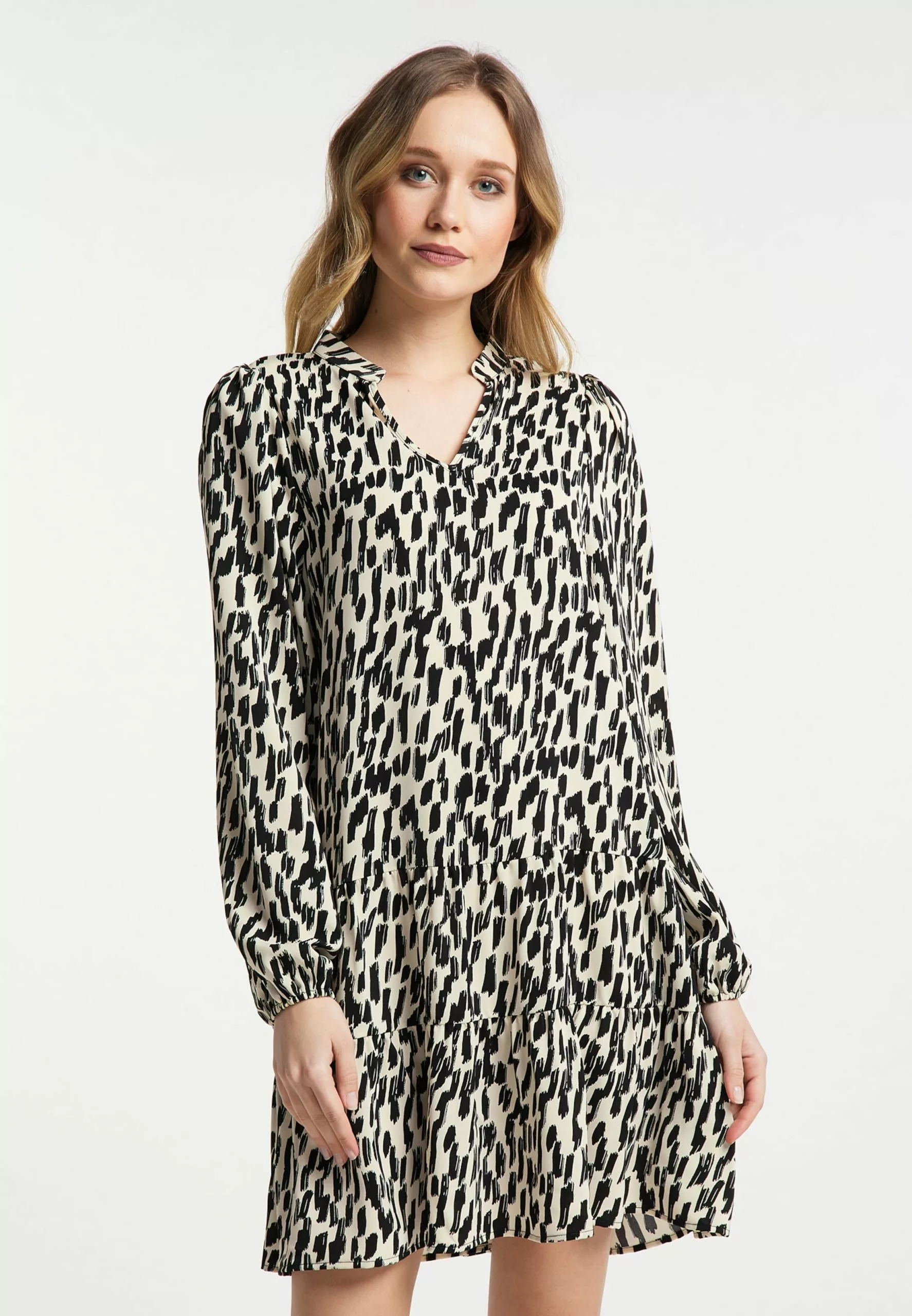 Mini-robes Robe Femme Crème / Noir 2 Mini-robes Robe Femme Crème / Noir – Image 2