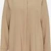 DreiMaster Vintage Blouses Longues Chemisier Femme Beige