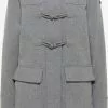 DreiMaster Vintage Dufflecoats Manteau Mi-saison Femme Gris Chiné