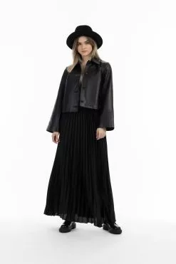 DreiMaster Vintage Vestes En Cuir Veste Mi-saison Femme Noir 7 DreiMaster Vintage Vestes En Cuir Veste Mi-saison Femme Noir -Magasin Vintage Dreimaster 3d44b0401caef2c45c575e54f6217f11