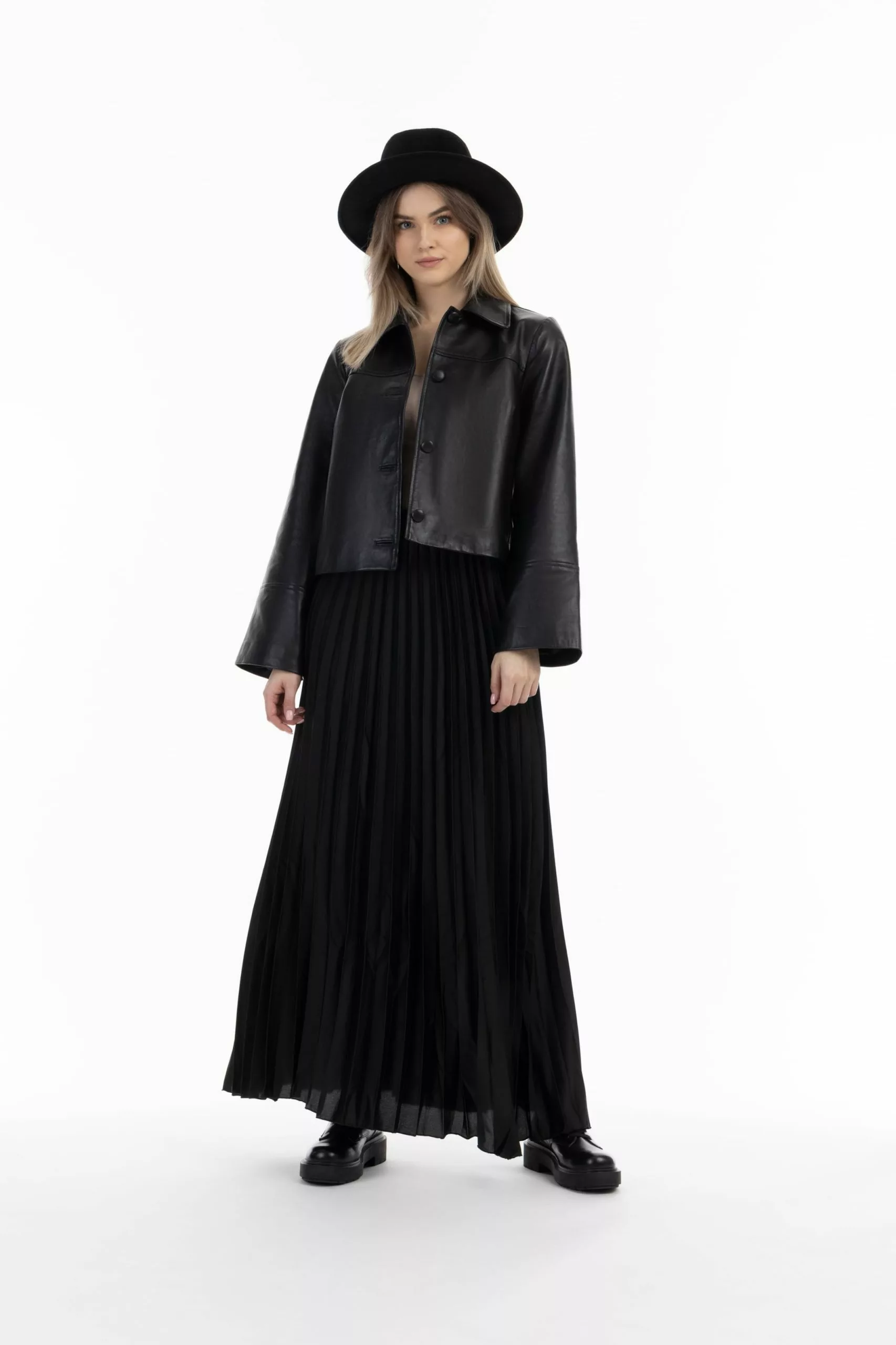 DreiMaster Vintage Vestes En Cuir Veste Mi-saison Femme Noir 3 DreiMaster Vintage Vestes En Cuir Veste Mi-saison Femme Noir – Image 3