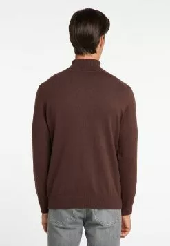 Pulls à Col Roulé Pull-over Markani Homme Brun Foncé -Magasin Vintage Dreimaster 3d9331f2a946fe7bf6078d2d8ea6de7c