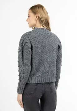 DreiMaster Vintage Pulls Maille Fine Pull-over Femme Gris Foncé 7 DreiMaster Vintage Pulls Maille Fine Pull-over Femme Gris Foncé -Magasin Vintage Dreimaster 3eaae6df12de84c6d4b3da16a772979b