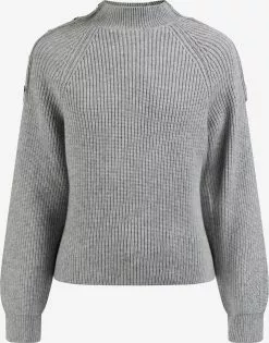 Pulls Basiques Pull-over Femme Gris Chiné