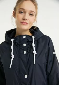 Parkas Parka Mi-saison Femme Bleu Nuit -Magasin Vintage Dreimaster 409852a9747900309e22f90f84b93d61