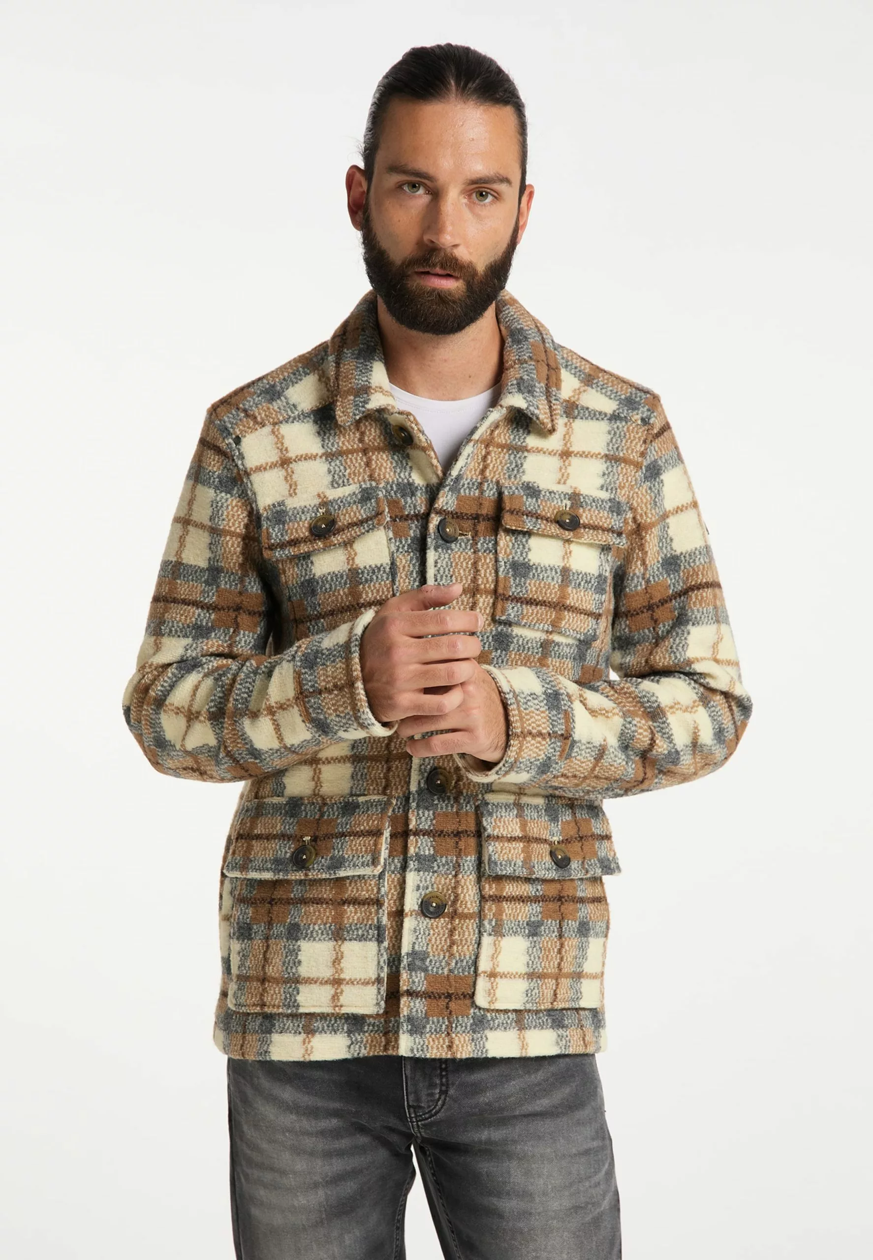 DreiMaster Vintage Vestes De Mi-saison Veste Mi-saison Homme Beige 2 DreiMaster Vintage Vestes De Mi-saison Veste Mi-saison Homme Beige – Image 2