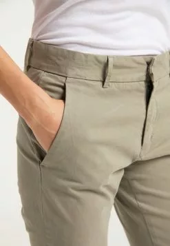 DreiMaster Vintage Pantalons En Toile Coupe Slim Pantalon Femme Kaki -Magasin Vintage Dreimaster 43a156ff81713b508869f5f56f71c9c0