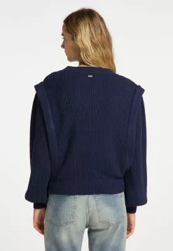 DreiMaster Vintage Pulls Basiques Pull-over Femme Marine -Magasin Vintage Dreimaster 446374c054be4f52b833699e59ec72c6