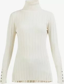 Pulls à Col Roulé Pull-over Iridia Femme Beige Clair