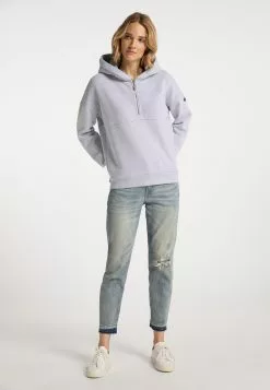 DreiMaster Vintage Sweats à Capuche Sweat-shirt Femme Gris Chiné -Magasin Vintage Dreimaster 485912268557478f085b54073ab988f5