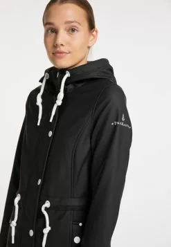 Parkas Parka Mi-saison Femme Noir -Magasin Vintage Dreimaster 4a27f4cc942f09aac0d414c36fff00e3