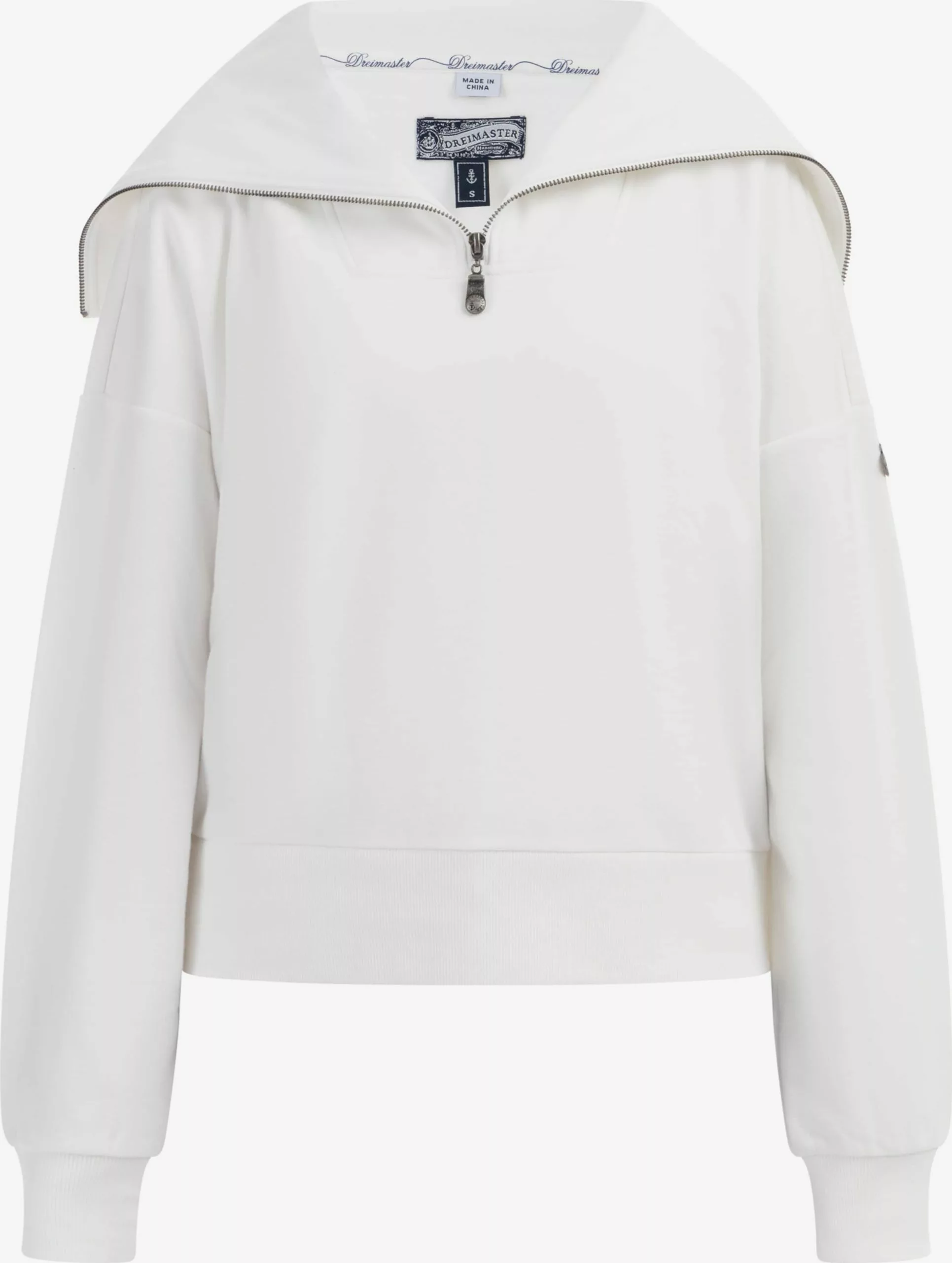DreiMaster Vintage Sweats Sweat-shirt Idem Femme Blanc 1 DreiMaster Vintage Sweats Sweat-shirt Idem Femme Blanc