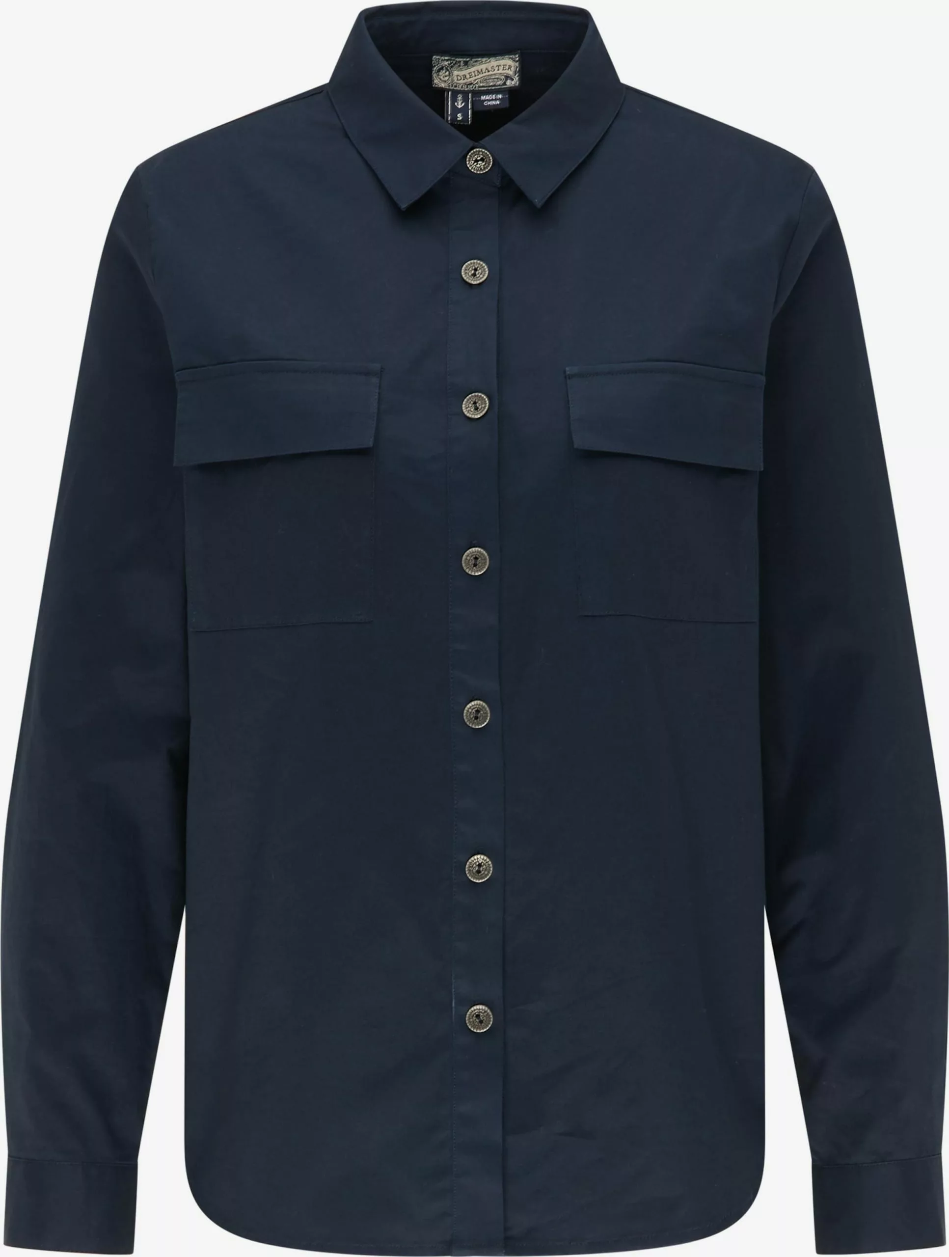 DreiMaster Vintage Chemisiers Chemisier Femme Bleu / Bleu Foncé 1 DreiMaster Vintage Chemisiers Chemisier Femme Bleu / Bleu Foncé