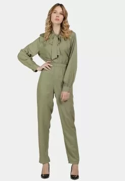 Pantalons En Toile Regular Pantalon Femme Kaki -Magasin Vintage Dreimaster 4d8a703c16fa2166ef2ae5c7c98aef3c