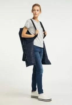 Parkas Parka D’hiver Femme Bleu Foncé -Magasin Vintage Dreimaster 4ef9f983177bee55884f940f717f6399