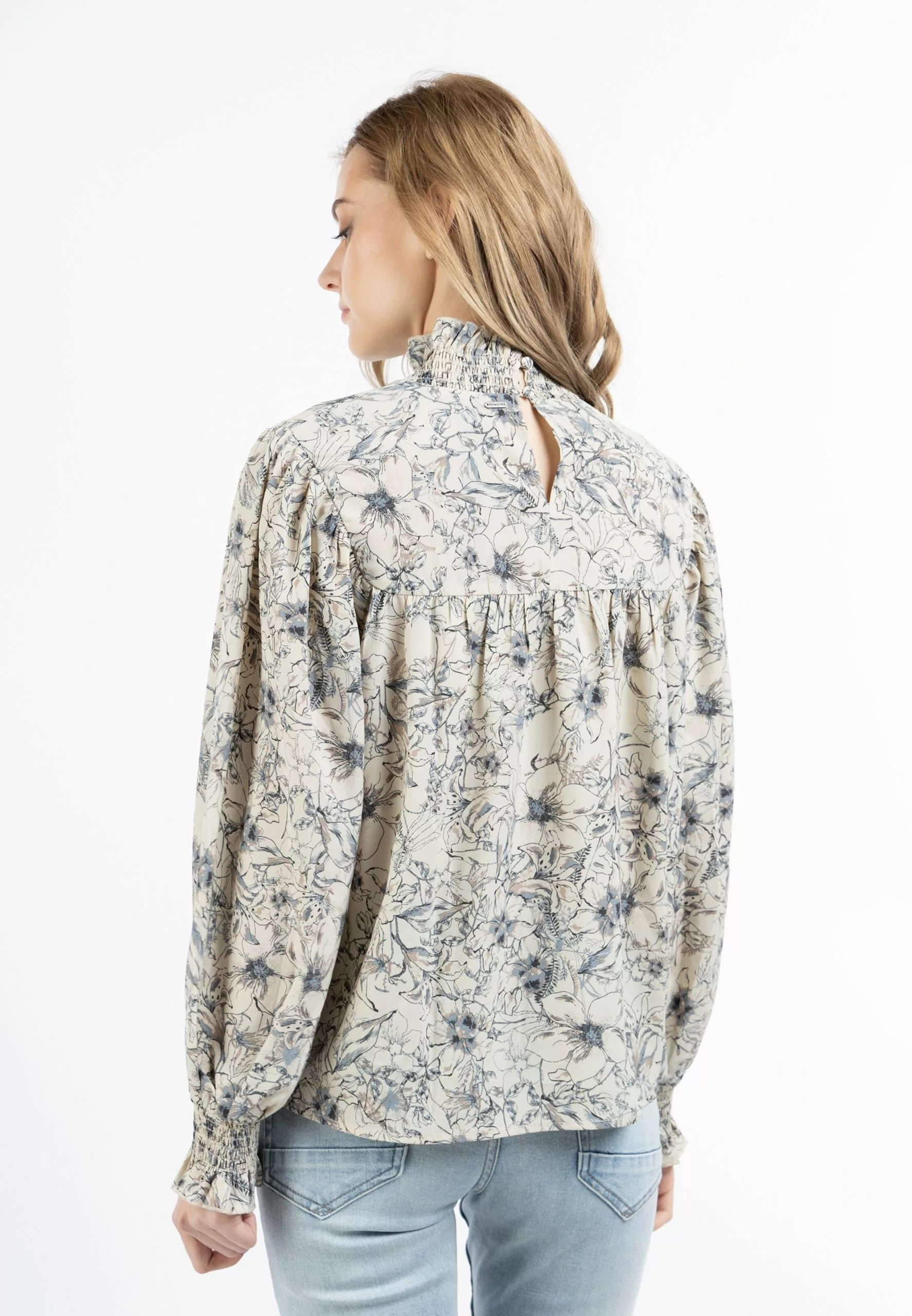 DreiMaster Vintage Hauts Chemisier Femme Beige 4 DreiMaster Vintage Hauts Chemisier Femme Beige – Image 4