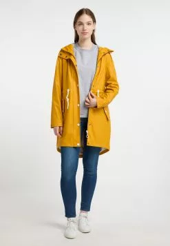 Manteaux De Pluie Manteau Fonctionnel Femme Curry -Magasin Vintage Dreimaster 506527c898e2cf95bf86f69cb75ffc8d