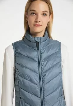 Vestes Sans Manches Gilet Femme Gris -Magasin Vintage Dreimaster 523f2cbaa098134616ce34b3f97a04b7