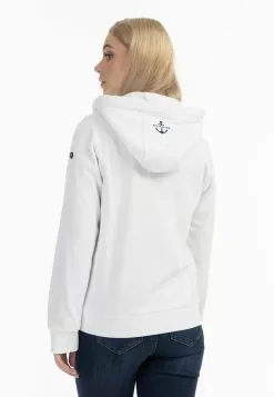 Sweats Zippés Veste De Survêtement Kilata Femme Blanc -Magasin Vintage Dreimaster 529e0db224136689883a54ddd604ca58