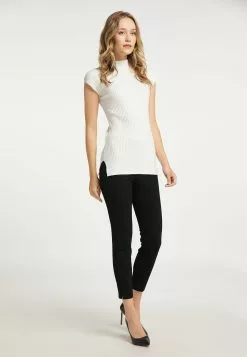 Pulls Maille Fine Pull-over Femme Blanc -Magasin Vintage Dreimaster 531c6572672c3a672fe2aedb63058949