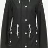 Parkas Parka Mi-saison Femme Noir