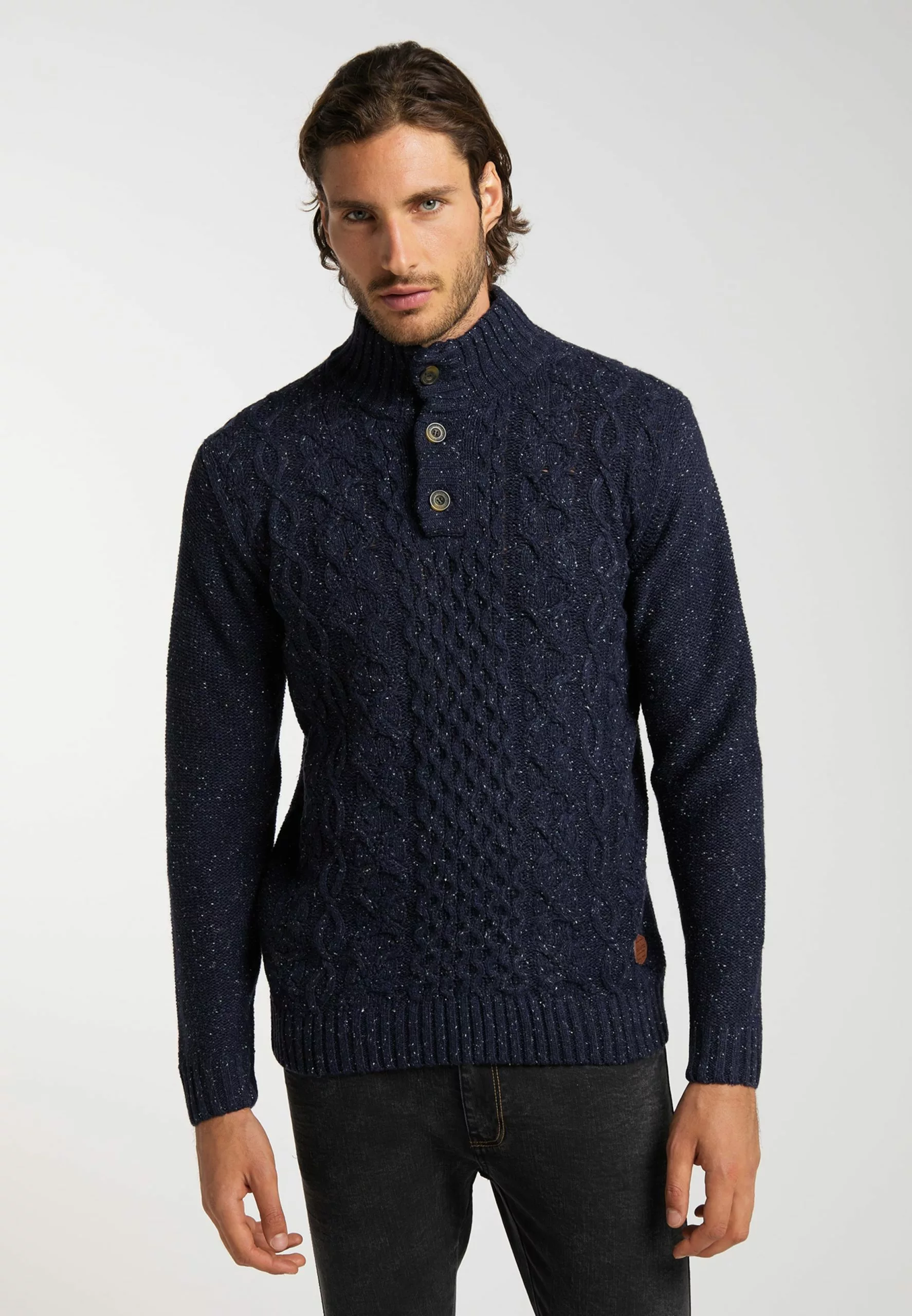 DreiMaster Vintage Pulls à Col Roulé Pull-over Homme Marine 2 DreiMaster Vintage Pulls à Col Roulé Pull-over Homme Marine – Image 2