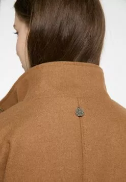 DreiMaster Vintage Manteaux De Mi-saison Manteau Mi-saison Femme Marron -Magasin Vintage Dreimaster 58212715e0f57ecf99a6fe128e3b5128