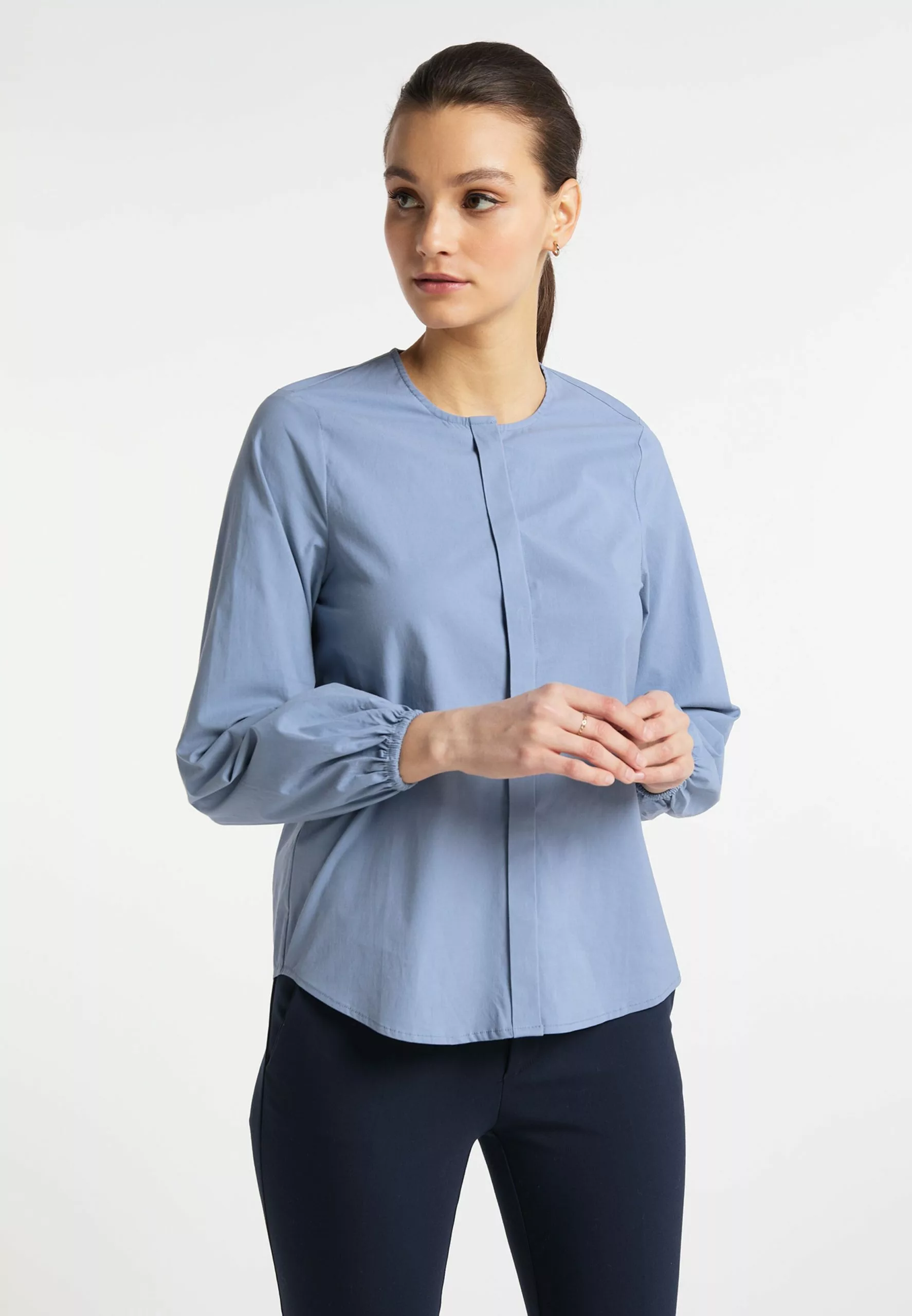 Blouses Et Tuniques Chemisier Femme Bleu Clair 2 Blouses Et Tuniques Chemisier Femme Bleu Clair – Image 2