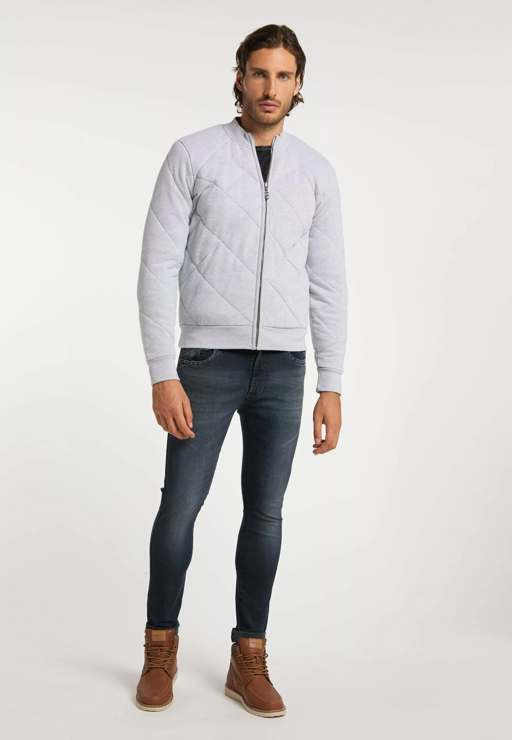 DreiMaster Vintage Sweats Zippés Veste De Survêtement Homme Gris Clair 4 DreiMaster Vintage Sweats Zippés Veste De Survêtement Homme Gris Clair – Image 4