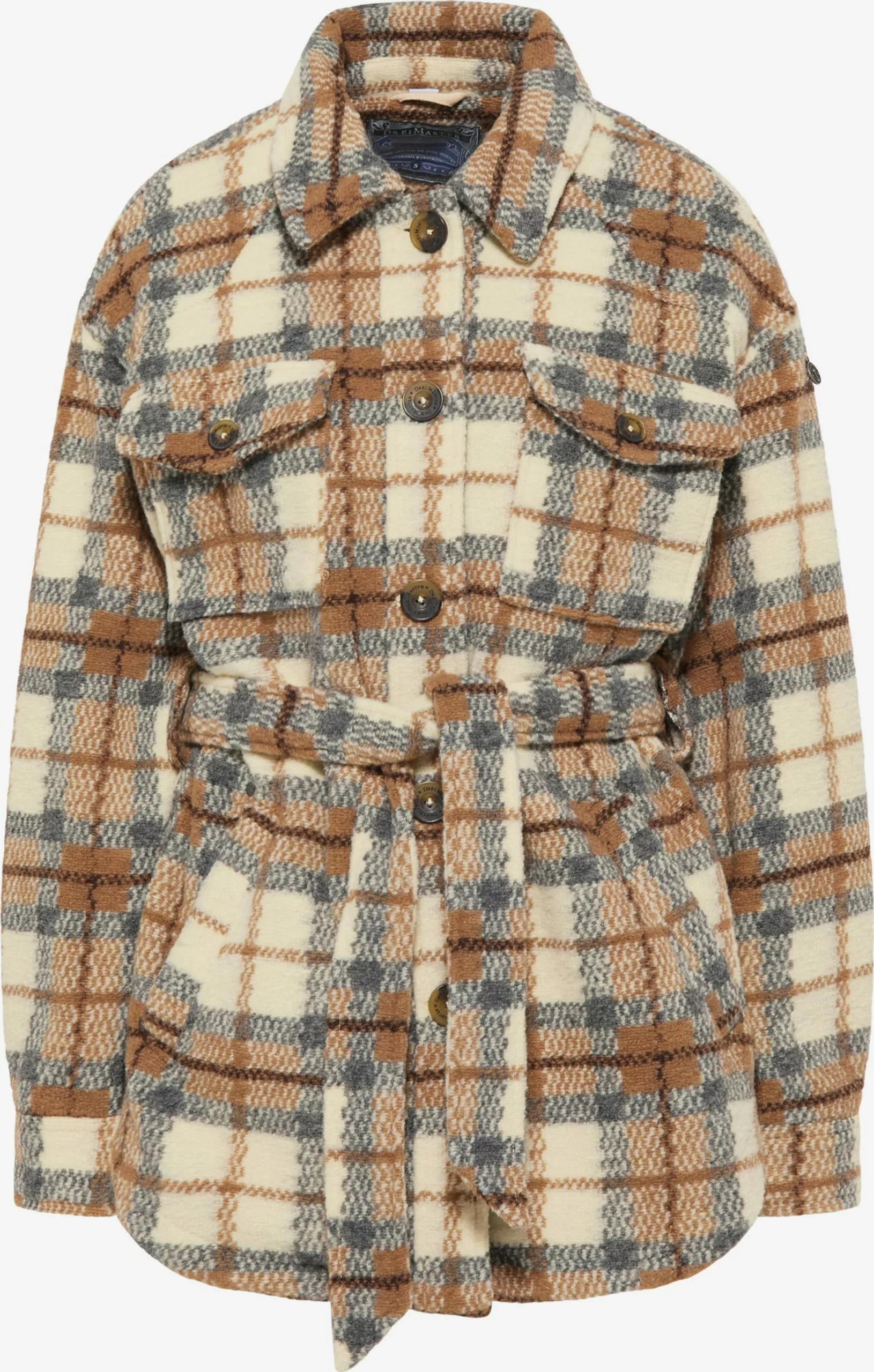 DreiMaster Vintage Vestes De Mi-saison Veste Mi-saison Femme Marron 1 DreiMaster Vintage Vestes De Mi-saison Veste Mi-saison Femme Marron