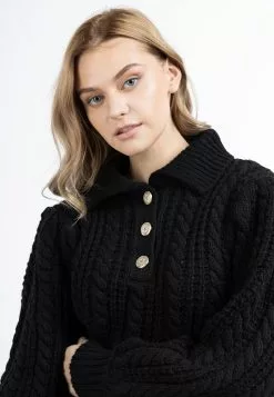 DreiMaster Vintage Pulls Basiques Pull-over Naemi Femme Noir -Magasin Vintage Dreimaster 5b23ff00bb6e595509cc7013e0792d81