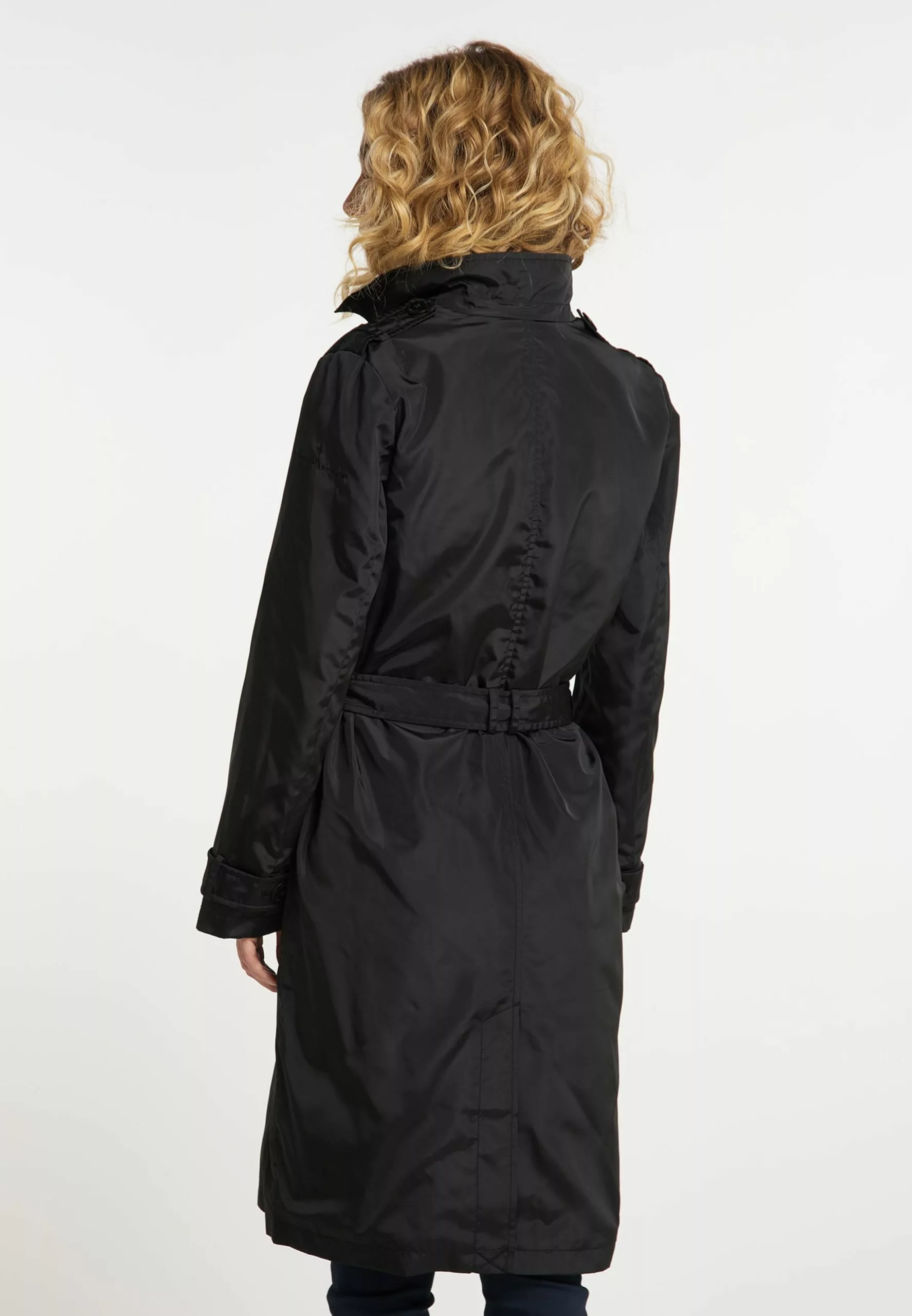 Trenchs Manteau Mi-saison Femme Noir 3 Trenchs Manteau Mi-saison Femme Noir – Image 3