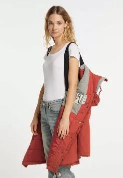 DreiMaster Vintage Manteaux De Pluie Manteau Fonctionnel Femme Rouge Orangé -Magasin Vintage Dreimaster 5c580c804b469f2b36f1017463da8be4