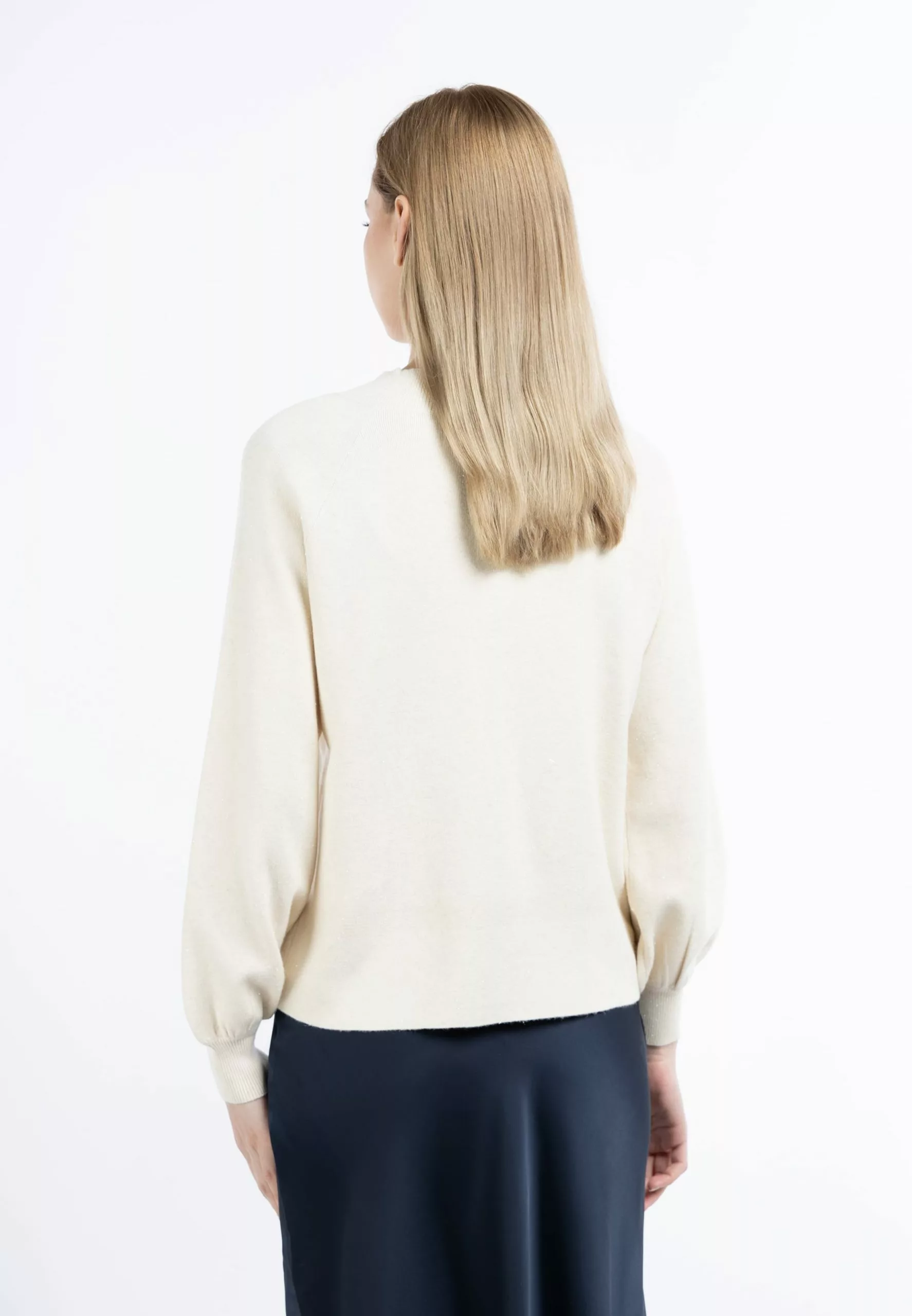 Pulls Maille Fine Pull-over Femme Ivoire 3 Pulls Maille Fine Pull-over Femme Ivoire – Image 3