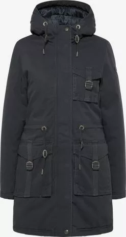 DreiMaster Vintage Parkas Parka D’hiver Femme Graphite