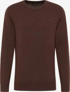Pulls à Col Rond Pull-over Homme Brun Foncé