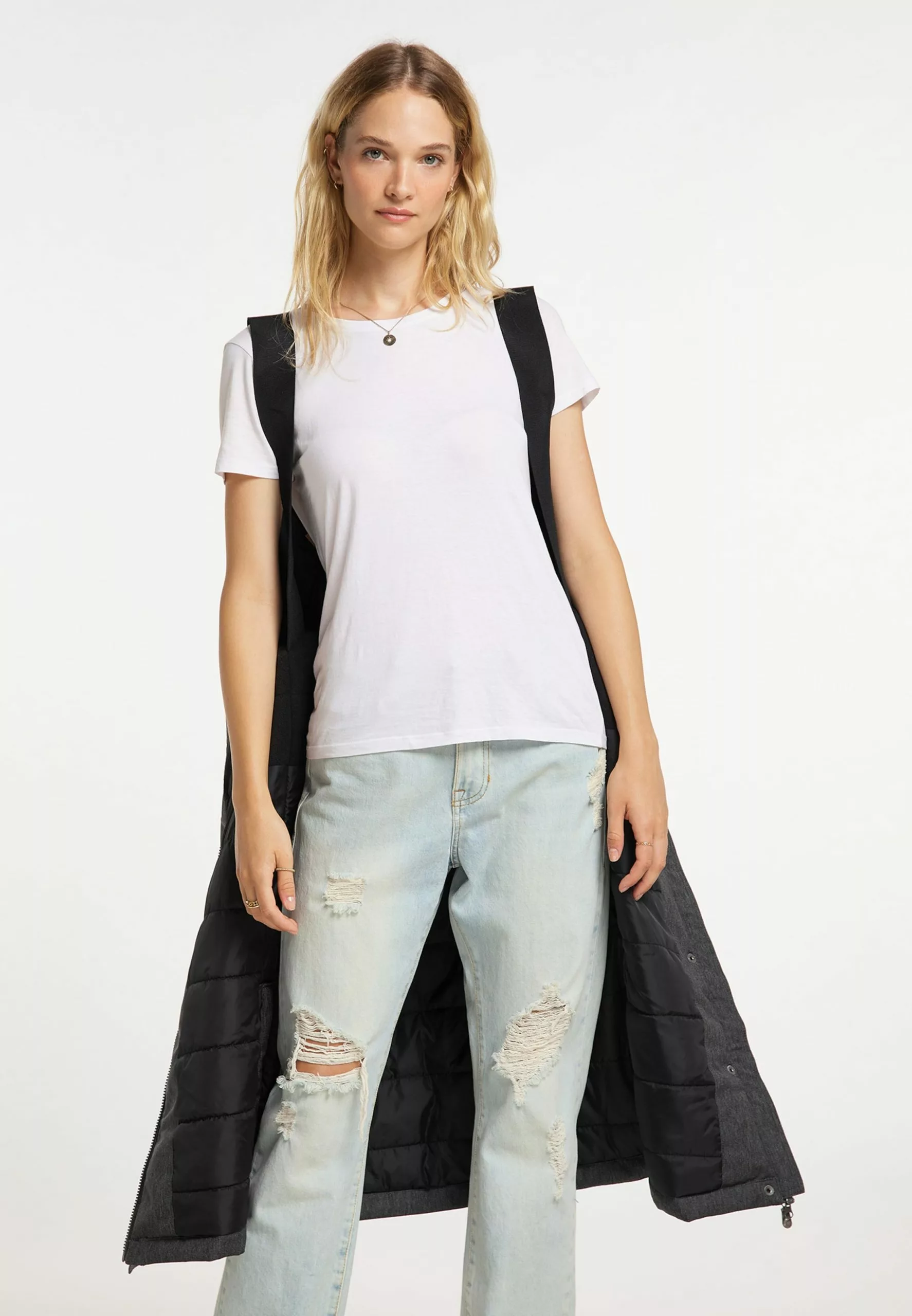 DreiMaster Vintage Manteaux Dhiver Manteau D’hiver Femme Gris Foncé 5 DreiMaster Vintage Manteaux Dhiver Manteau D’hiver Femme Gris Foncé – Image 5