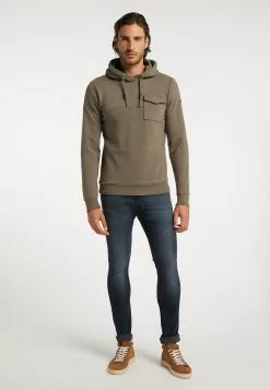 DreiMaster Vintage Sweats à Capuche Sweat-shirt Homme Olive -Magasin Vintage Dreimaster 63491ea2c09cb1e24e5ac5df5ce50113