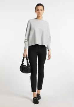 Pulls Basiques Pull-over Femme Gris Clair -Magasin Vintage Dreimaster 63800fdb1b64e030f8f1655a201e1eb5