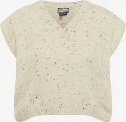 DreiMaster Vintage Pulls Maille Fine Pull-over Femme Beige Chiné