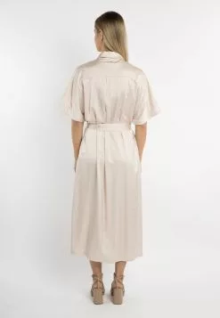 Robes Fluides Robe-chemise Femme Beige Clair 7 Robes Fluides Robe-chemise Femme Beige Clair -Magasin Vintage Dreimaster 6520951b5263059b2541017d41ce98d0