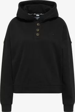 DreiMaster Vintage Sweats à Capuche Sweat-shirt Femme Noir