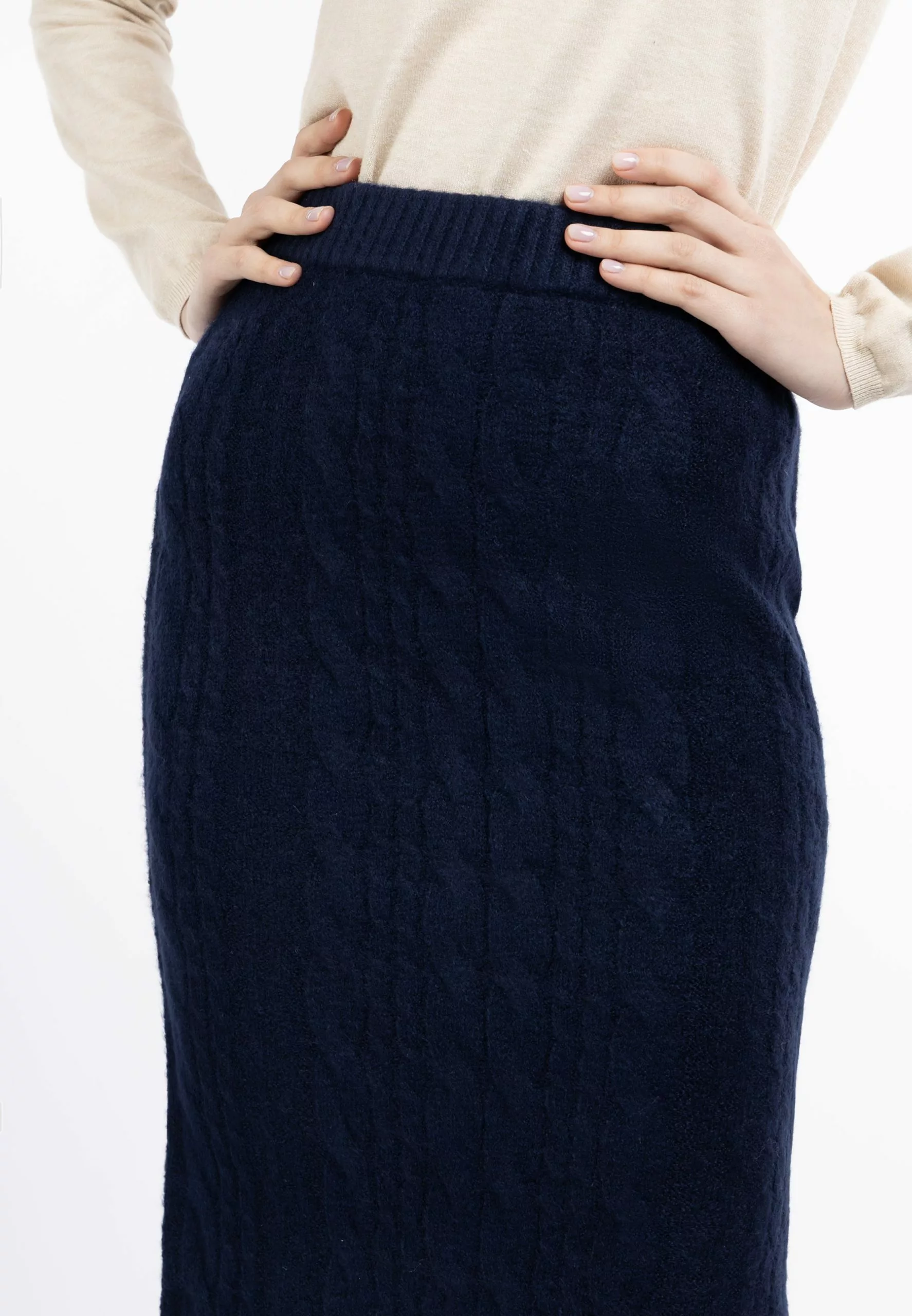 DreiMaster Vintage Jupes Midi Jupe Femme Marine 5 DreiMaster Vintage Jupes Midi Jupe Femme Marine – Image 5