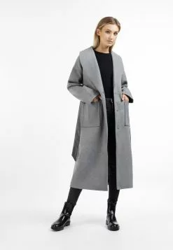 DreiMaster Vintage Manteaux De Mi-saison Manteau Mi-saison Femme Gris Chiné -Magasin Vintage Dreimaster 66dbdd251873b52dbd25fc5693d8de36